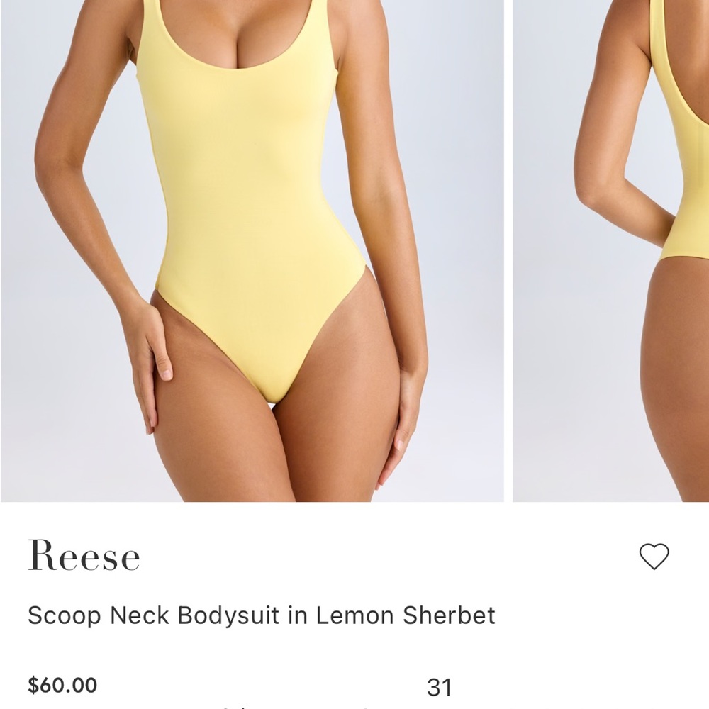 Sunny Yellow Bodysuit